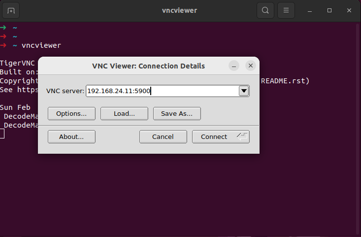 TigerVNC Viewer on Ubuntu