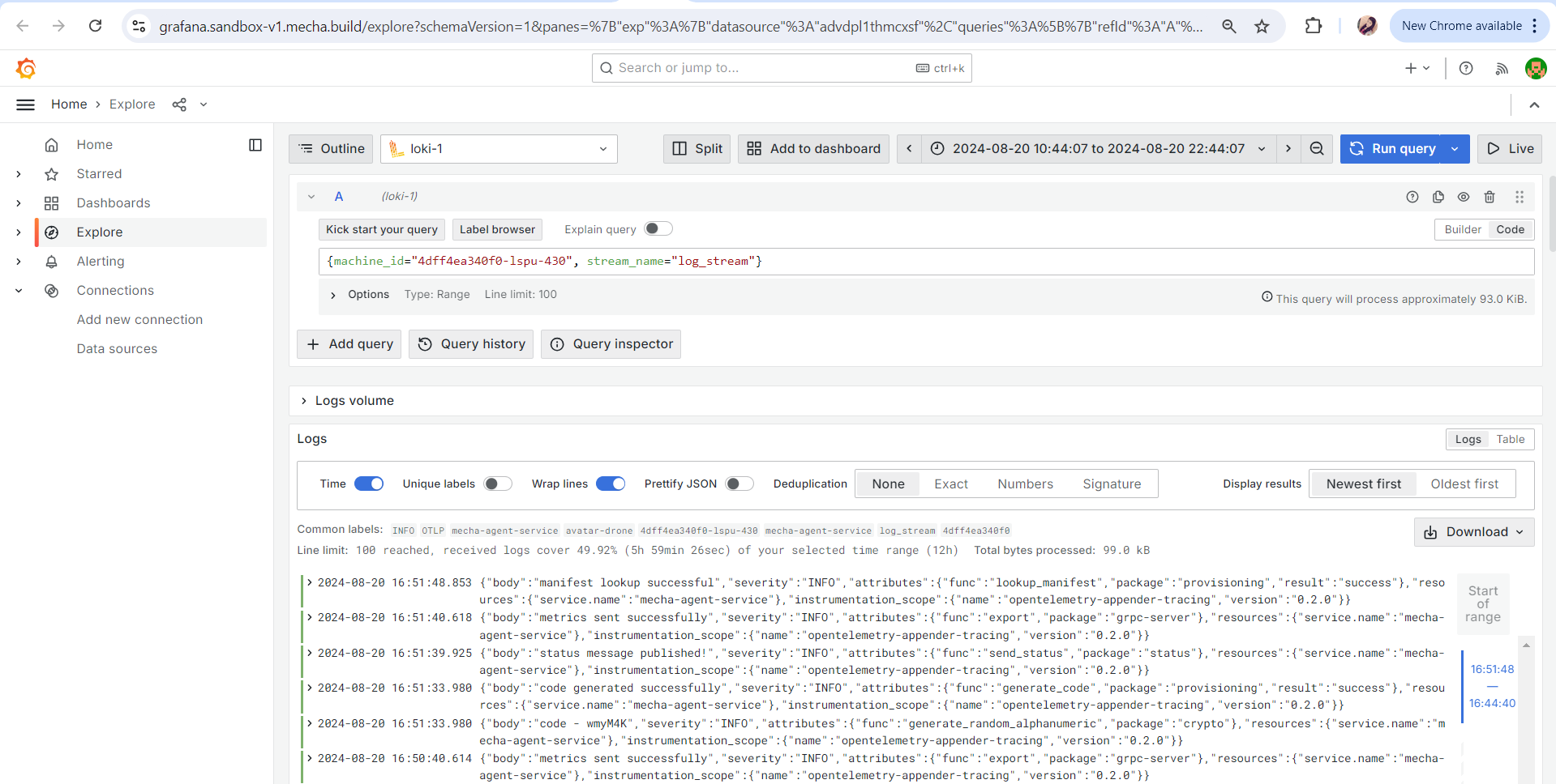 Grafana Logs